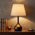 Machineuk Touch Bedside Table Lamp – 3-Way Dimmable with Fabric Shade