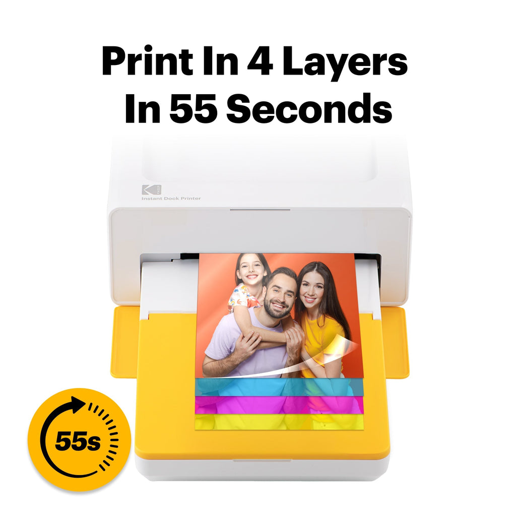 Kodak Dock Plus 4PASS Instant Photo Printer with 50 Sheet Bundle