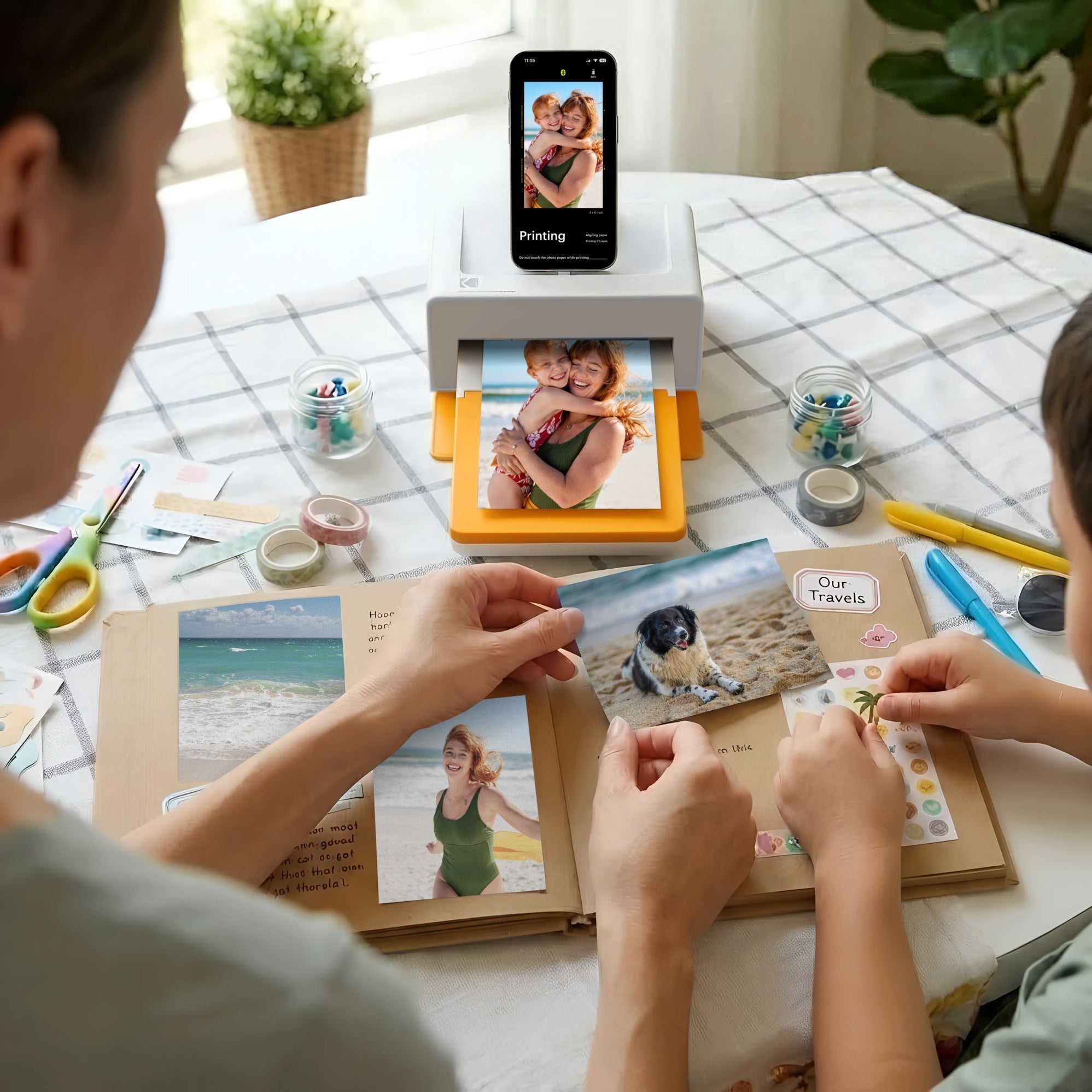 Kodak Dock Plus 4PASS Instant Photo Printer with 50 Sheet Bundle